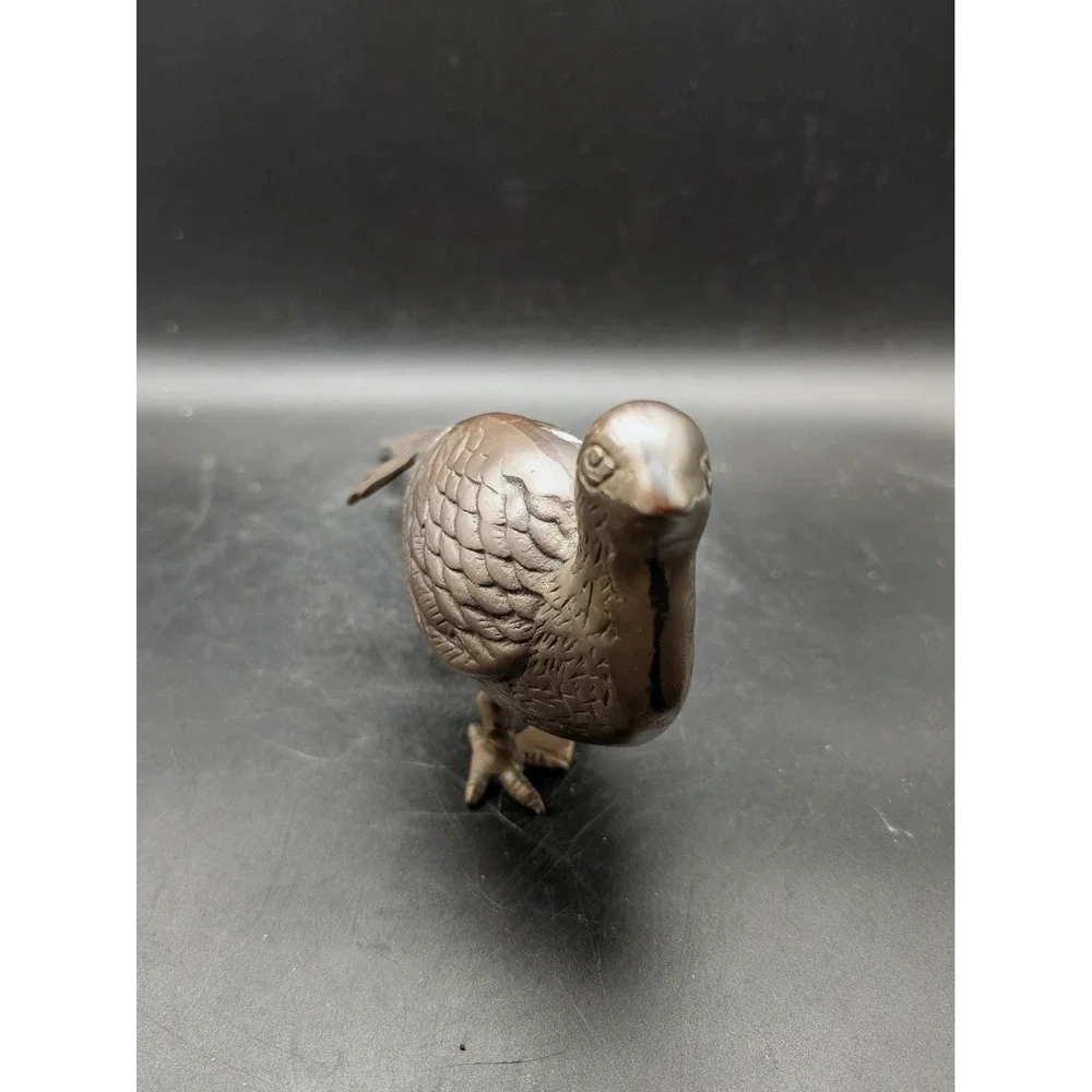 Vintage Brass Pheasant Figurine Long Tail Bird Statue Mid Century Decor 12